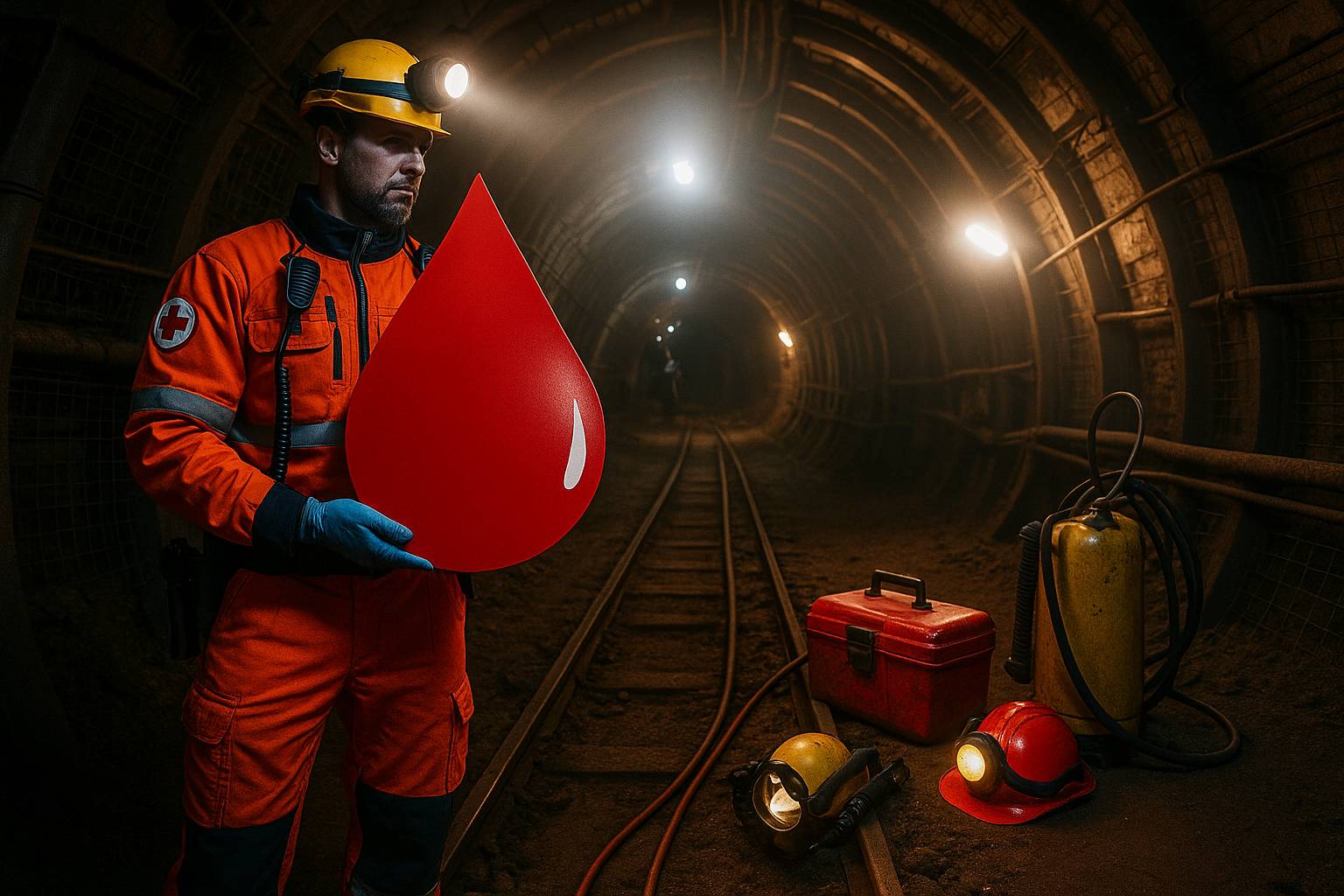 Zbiórka krwi dla poszkodowanego górnika