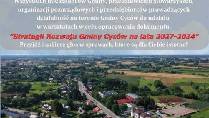 Jaka ma być gmina Cyców do 2034 roku? Mieszkańcy zaproszeni do współpracy