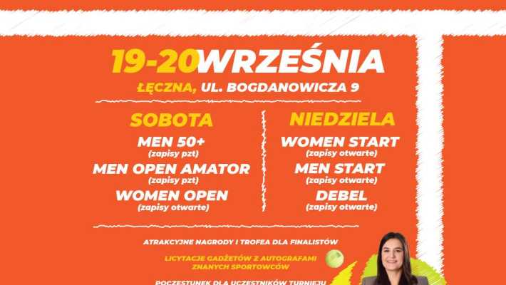 Plusssz Open 2026 - Tenisowe święto na kortach w Łęcznej